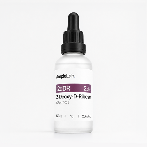AmpleLab 2dDR dropper bottle on a white background